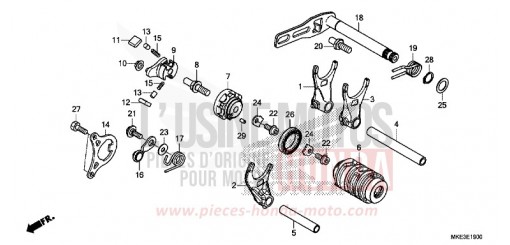 GEARSHIFT DRUM CRF450RXJ de 2018